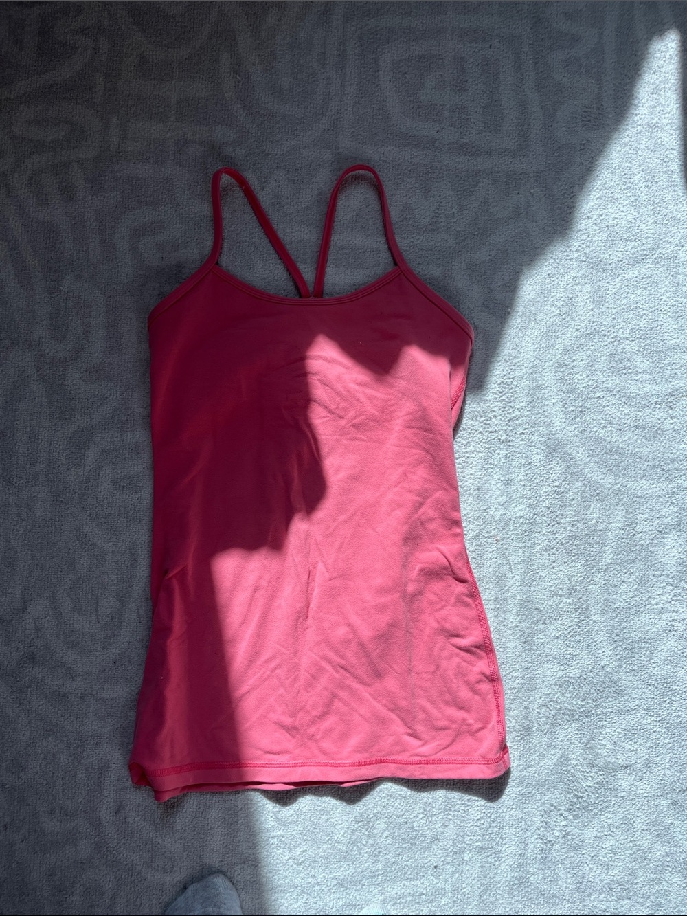 lululemon athletica Rose Pink Strappy Tank Top